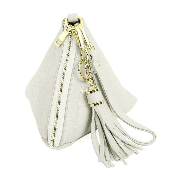 Triangle Vegan Leather Wristlet Clutch Purse Handbag - Pyramid Evening O_O - Picture 1 of 1
